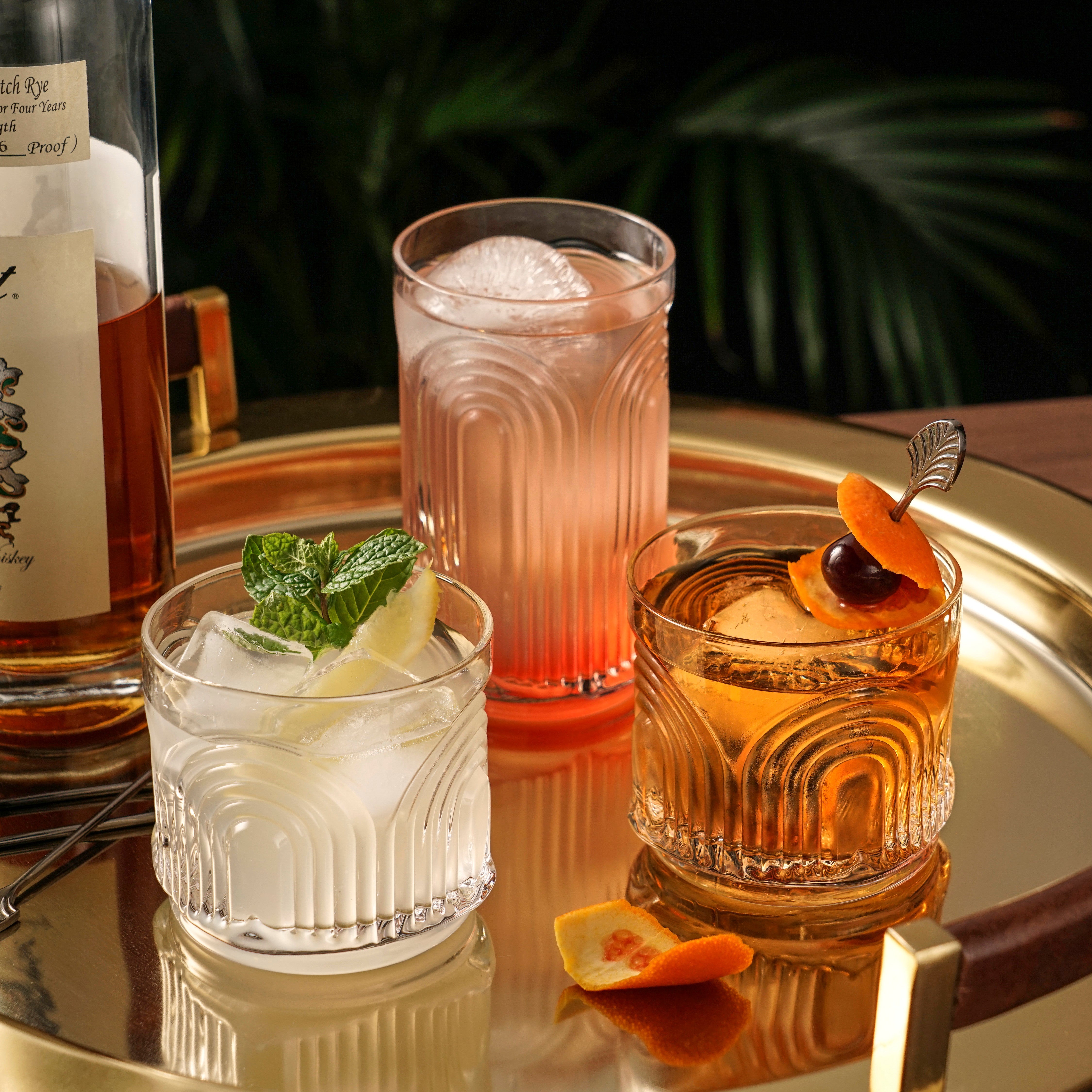 Beau Highball Glasses, S/4