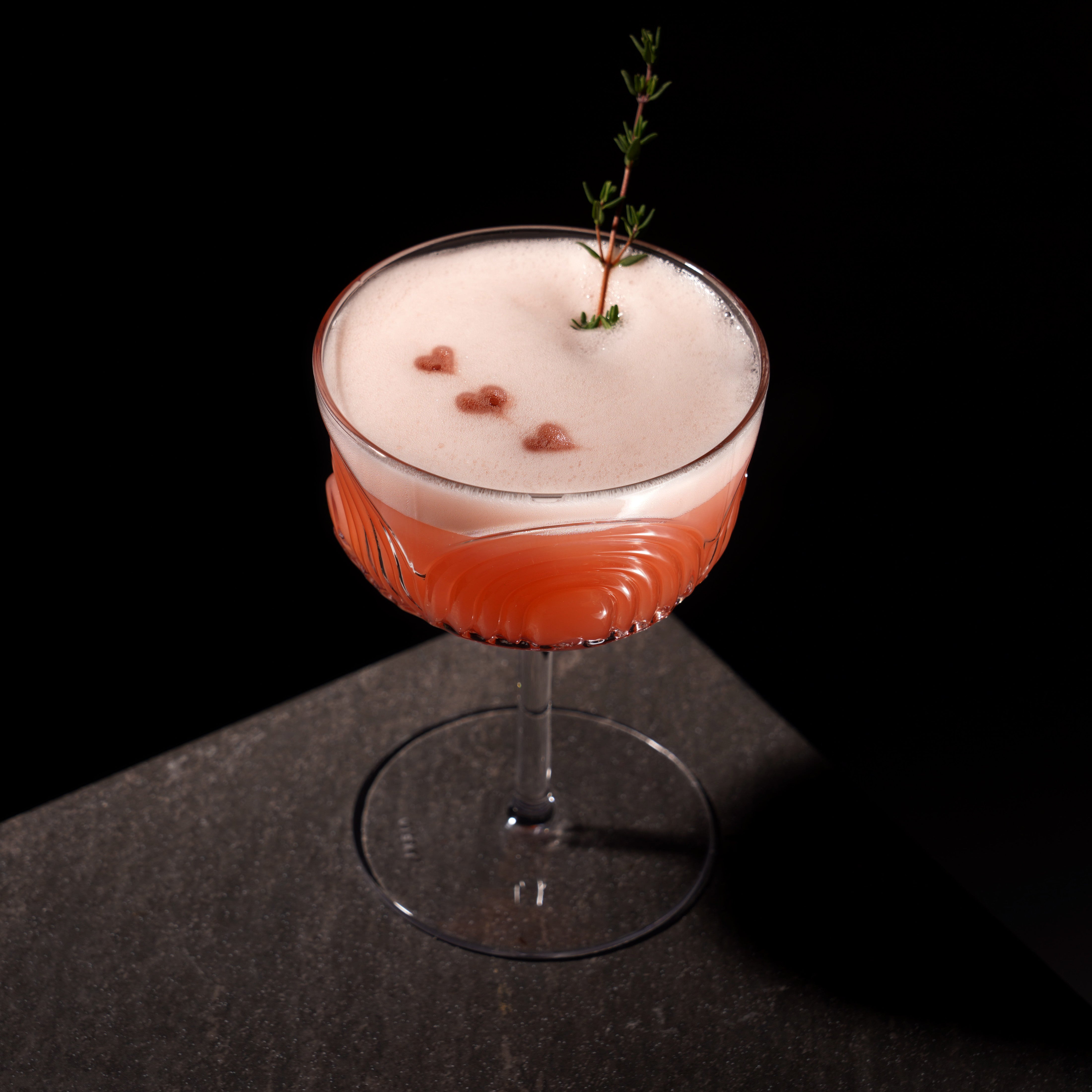 Beau Crystal Cocktail Coupes, S/2
