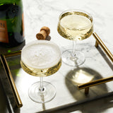 Admiral Crystal Coupe Glasses, S/2