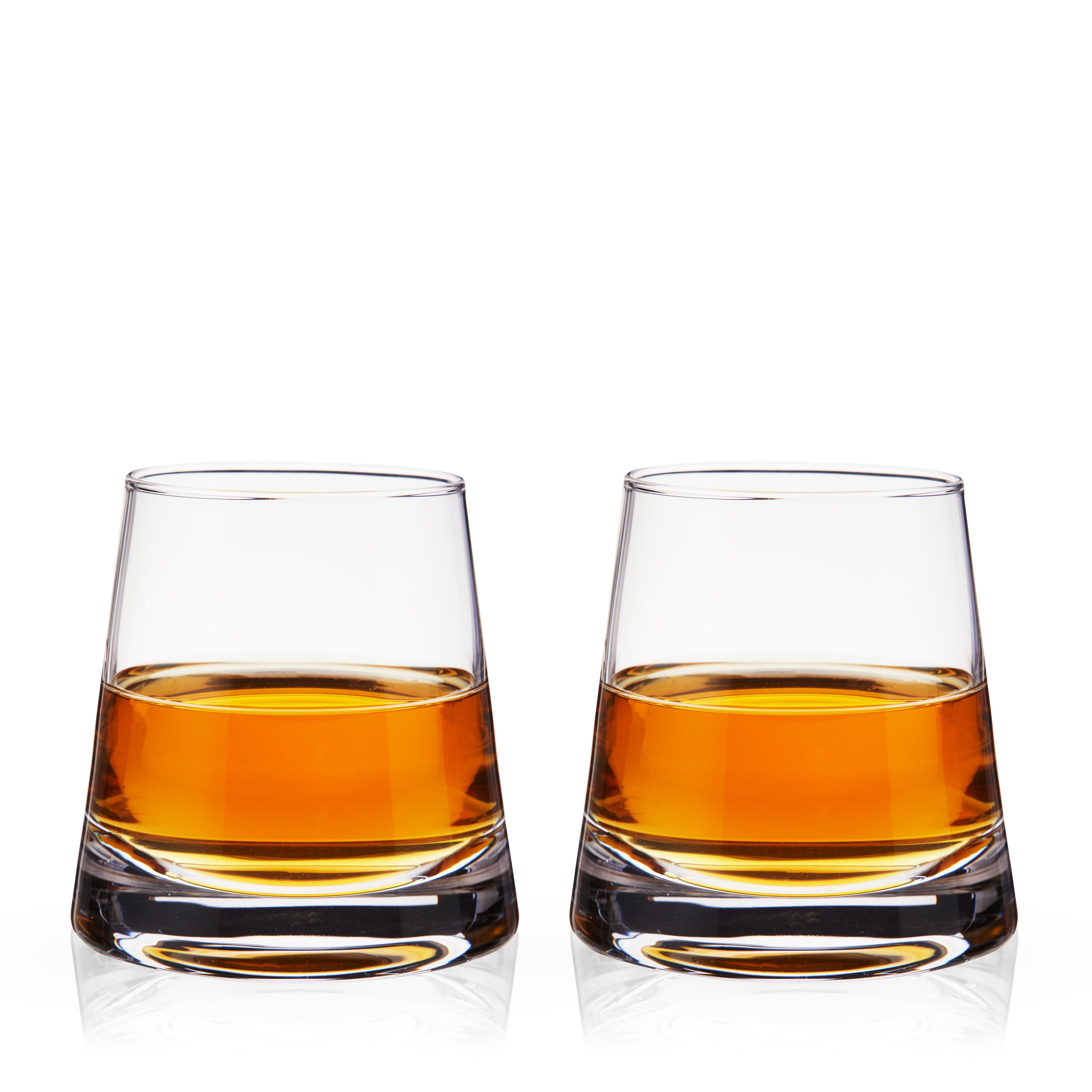 Burke Crystal Whiskey Glasses, S/2