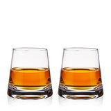 Burke Crystal Whiskey Glasses, S/2