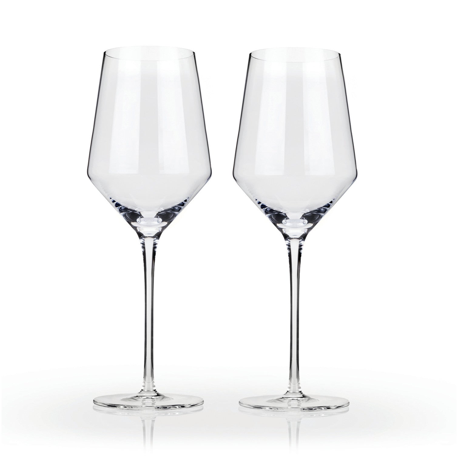 Raye Angled Crystal Chardonnay Glasses, S/2